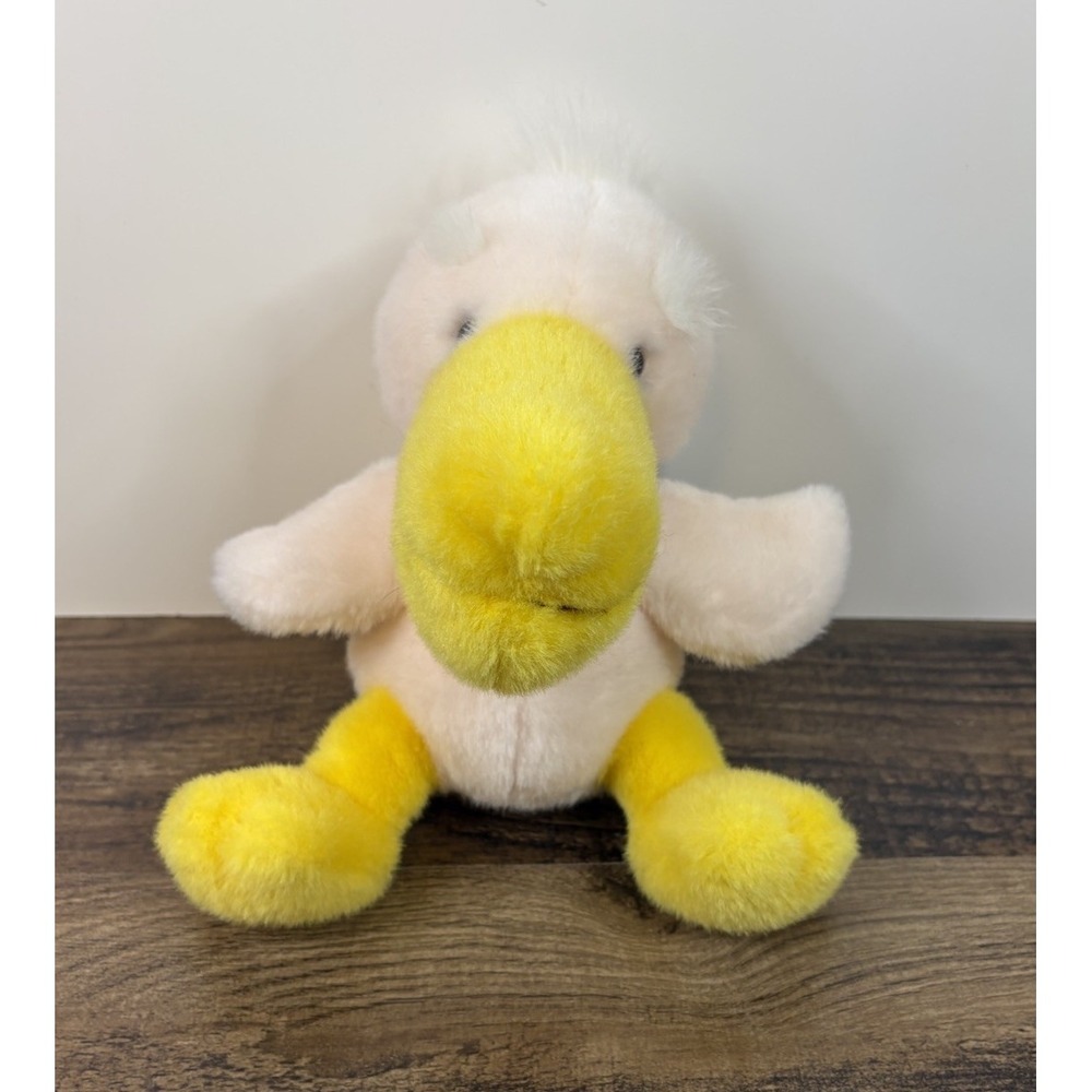 Prestige Toys Light Pink 8" Duck Plush Quack Noise Sound 1989